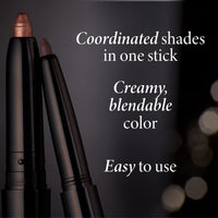 Thumbnail for LAURA GELLER NEW YORK Swipe-n-Line Dual-Ended Eyeshadow + Eyeliner - Glam (Smokey Purple/Rich Plum) - Cream Eyeshadow & Smooth Glide Eyeliner - Waterproof & Crease-free Color