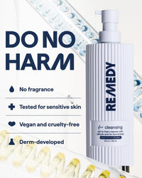 Thumbnail for Remedy for Lightweight Cleansing | Gel-to-Foam Cleanser for Normal to Oily Skin | 0.5% Salicylic Acid, Ceramide NP, Niacinamide, Green Tea | By Dermatologist Dr. Shah, 12 fl. Oz
