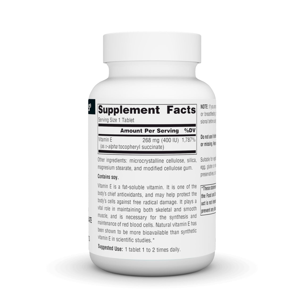 Source Naturals Vitamin E, 400 iu Fat-Soluble Antioxidant - 100 Tablets
