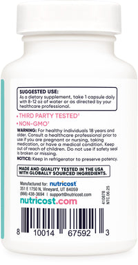 Thumbnail for Nutricost Probiotic for Women 60 Billion CFU, 60 Capsules, Complex with Acacia Fiber, Uva Ursi, & Cranberry Extract - Non-GMO & Gluten Free