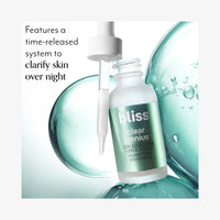 Thumbnail for Bliss Clear Genius Clarifying Overnight Liquid Peel - 1 Fl Oz - Clear Pores & Exfoliate Skin - Non-Irritating - Clean - Vegan & Cruelty-Free
