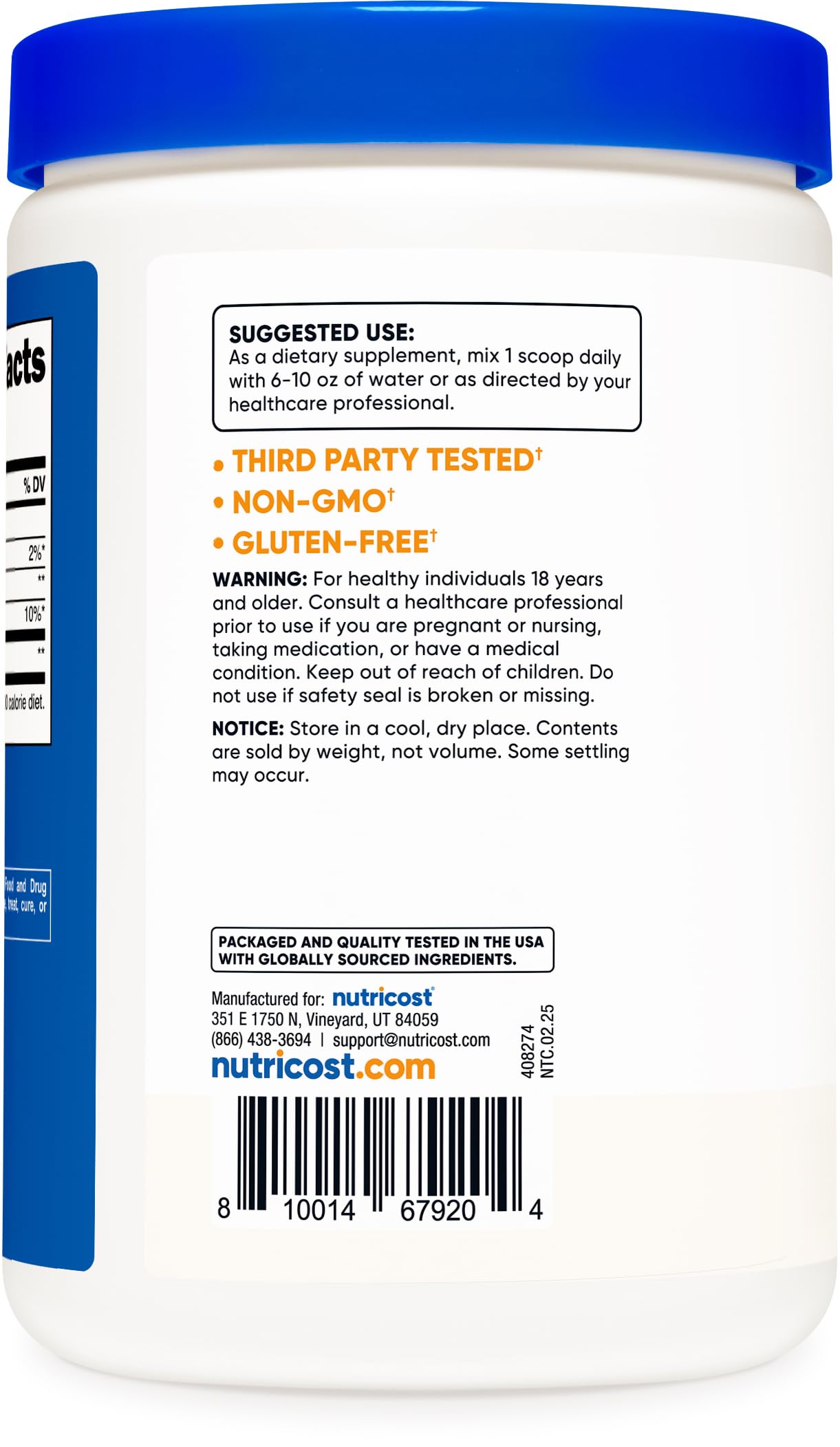 Nutricost D-Ribose Powder 500 Grams - 5000mg Per Serving, Non-GMO (500 Grams)