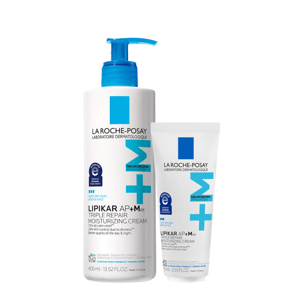 La Roche-Posay Lipikar AP+MAX Triple Repair Moisturizing Body Cream | Face & Body Lotion for Dry Skin with Shea Butter & Niacinamide | Gentle Moisturizer for Very Dry, Rough & Sensitive Skin, 475ml
