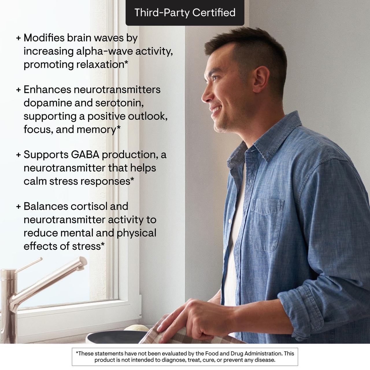 THORNE - Theanine - 200mg of L-Theanine - Support a Healthy Stress Response, Relaxation, and Focus - Increases Brain Alpha-Wave Production* - 90 Capsules