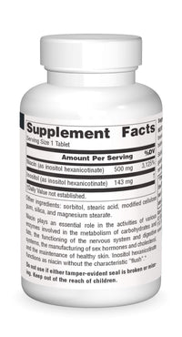 Thumbnail for Source Naturals No-Flush Niacin, B-3 for Energy & Cardiovascular Health* 500 mg - 30 Tablets