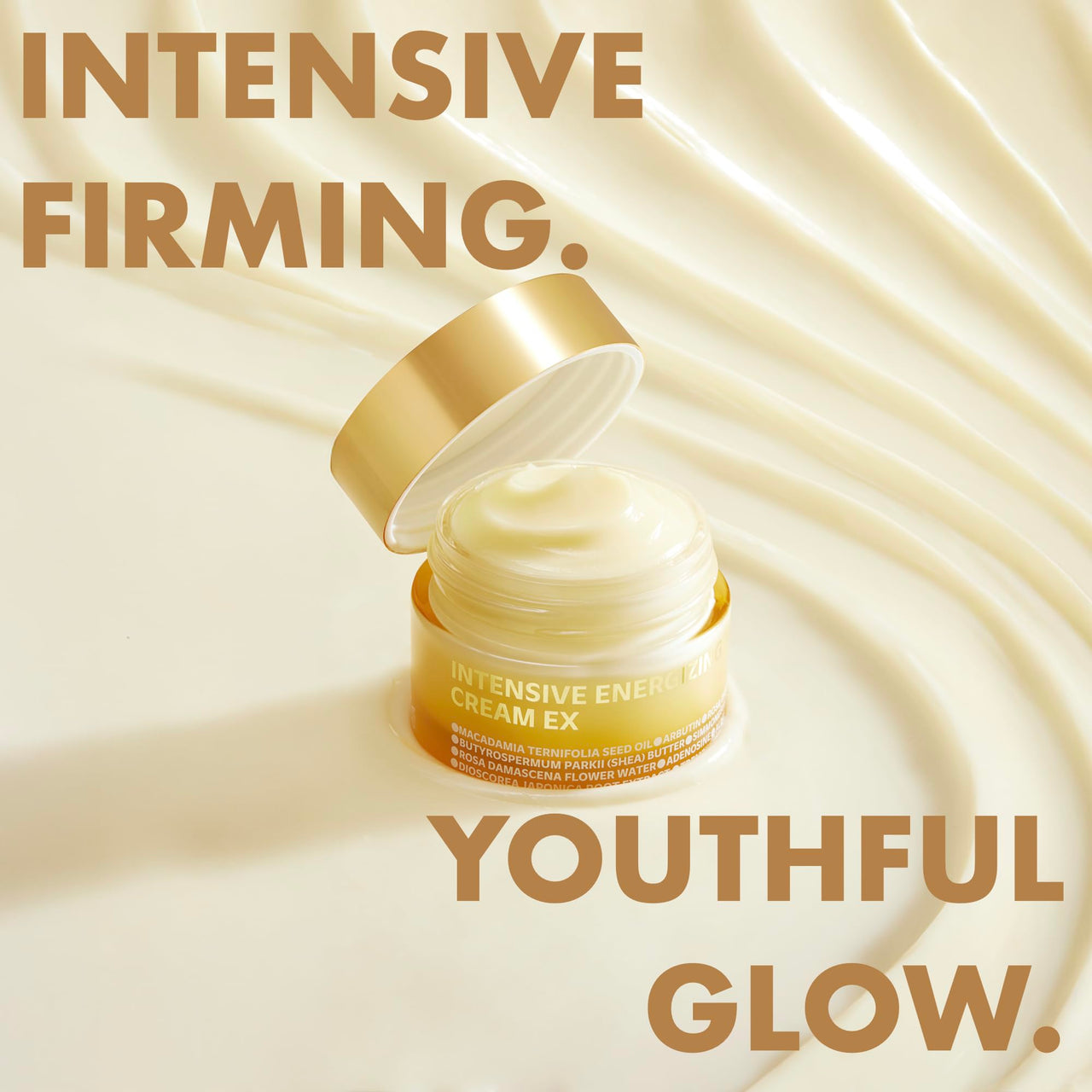 ISOI Intensive Energizing Cream EX, Deep Moisturizing Formula for Skin Elasticity & Firmness, Face & Neck Firming Cream, Korean Skin Care (0.68 fl. oz, 20ml)