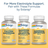 Thumbnail for Solaray Potassium Asporotate Chelated Supplement, Electrolyte Balance & Heart Health Support, 100 Servings, 100 Capsules