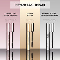 Thumbnail for Clarins Wonder Volume Mascara XXL | Volumizing and Lengthening | Double Volume Effect | 12H¹ Hold | Visibly Thickens and Smoothes Lashes | Smudge-Proof and Humidity-Resistant | 0.3 Ounces