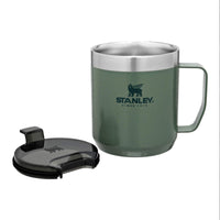 Thumbnail for STANLEY Stay-Hot Camp Mug 12 oz | Press Fit Drink Through Lid | Cup for Coffee, Tea and Drinks | Insulated Stainless Steel Coffee Mug | BPA-Free | Hammertone Green