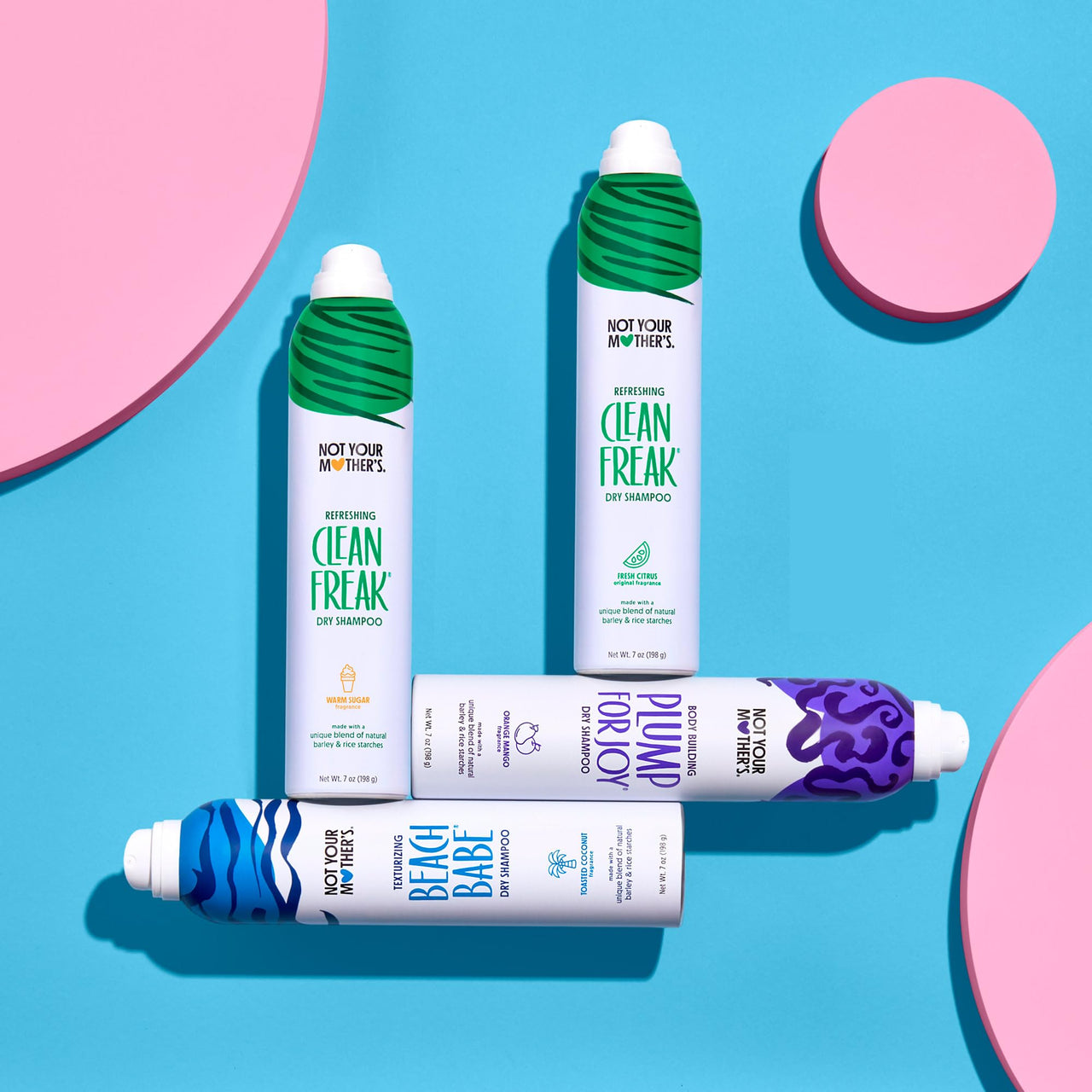 Not Your Mother's Beach Babe Dry Shampoo (4-Pack) - 7 oz Texturizing Dry Shampoo Instantly Absorbs Oil - Hair Essentials for All Hair Types
