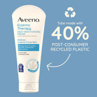 Thumbnail for Aveeno Eczema Therapy Daily Moisturizing Body Cream for Sensitive Skin, Soothing Eczema Relief Cream, Colloidal Oatmeal & Ceramide for Dry & Itchy Skin, Steroid- & Fragrance-Free, 7.3 oz