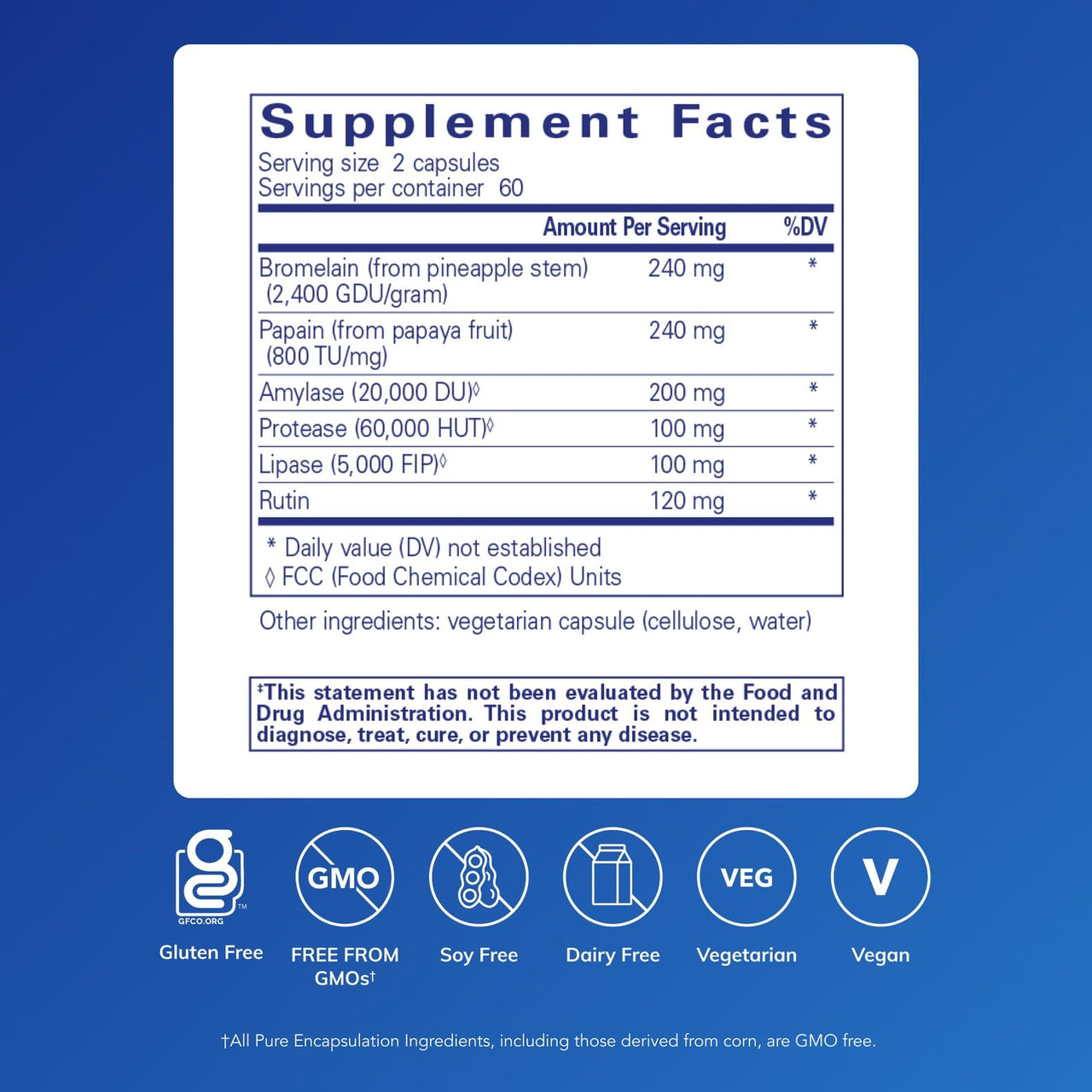Pure Encapsulations A.I. Enzymes | Balanced Plant Enzyme Formula for Joint, Muscle and Digestive Support* | 120 Capsules