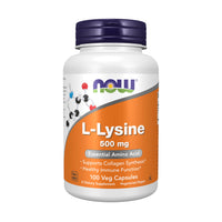 Thumbnail for NOW Foods Supplements, L-Lysine (L-Lysine Monohydrochloride) 500 mg, Amino Acid, 100 Veg Capsules