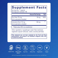 Thumbnail for Pure Encapsulations Peptic-Care - Zinc-L-Carnosine - Gut Health & Antioxidant Supplement - Supports Gastric Health* - Vegan & Gluten-Free - 60 Capsules