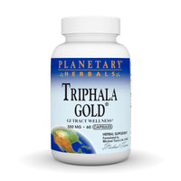 Thumbnail for Planetary Herbals Triphala Gold 550mg, Cleanser for GI Tract Wellness, 60 Vegetarian Capsules