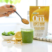 Thumbnail for Om Organic Mushroom Superfood Powder, Lions Mane, 3.5 Ounce (50 Servings) (Тwo Рack)