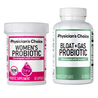 Thumbnail for Physician's CHOICE Women’s Probiotic 30ct + Bloat & Gas Probiotic 30ct - Advanced Digestive Health Bundle for Women