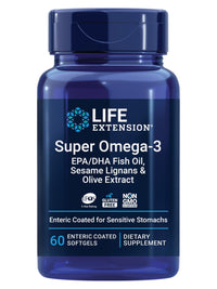 Thumbnail for Life Extension Super Omega-3 EPA/DHA Fish Oil, Sesame Lignans & Olive Extract – Heart Health, Brain Health, Inflammation Health Support, Gluten-Free, Enteric-Coated, Non-GMO, 60 Softgels