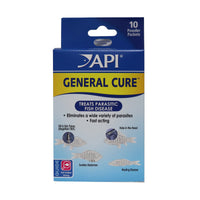 Thumbnail for API GENERAL CURE Freshwater and Saltwater Fish Powder Medication 10-Count Box