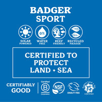 Thumbnail for Badger Reef Safe Sunscreen, Unscented SPF 40 Sport Mineral Sunscreen, 98% Organic, Water Resistant Zinc, Approved for Hawaii & Mexico Reefs, 2.9 fl oz