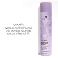 Thumbnail for Pureology Style + Protect On The Rise Root Lifting Mousse | For Flat, Color-Treated Hair | Medium Control & Volume | Sulfate-Free | Vegan | Updated Packaging | 10.4 Oz. |