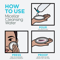 Thumbnail for Garnier Micellar Water For Waterproof Makeup, Hydrating Facial Cleanser & Makeup Remover, Suitable for Sensitive Skin, Vegan, Cruelty Free, 13.5 Fl Oz (400mL), 1 Count