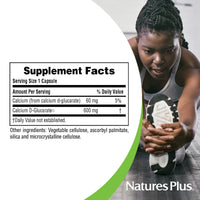 Thumbnail for NaturesPlus PRO Calcium D-Glucarate (CDG) 600 mg - 90 Capsules - Non-GMO, Vegan, Gluten Free, Soy Free - 90 Servings