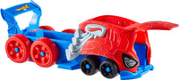 Thumbnail for Hot Wheels Toy Car Track Set, Spider-Man Large-Scale Launcher and Hauler with Die-Cast RacerVerse Vehicle