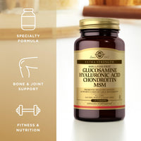 Thumbnail for Solgar Glucosamine Hyaluronic Acid Condroitin MSM (Shellfish-Free) 120 Tablets - 2 Bottles