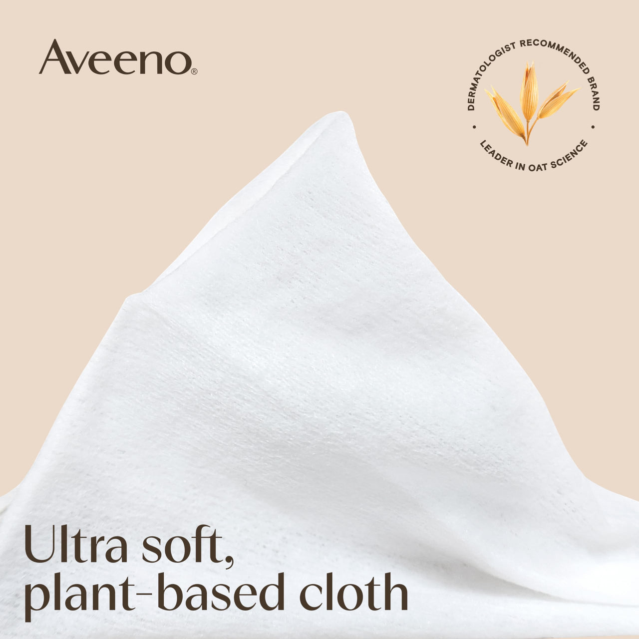 Aveeno Calm + Restore Unscented Makeup Remover Face Wipes, Fragrance Free Facial Cleansing Towelettes with Oat Extract & Calming Feverfew Leave Skin Feeling Soothed, Alcohol Free, 25 ct
