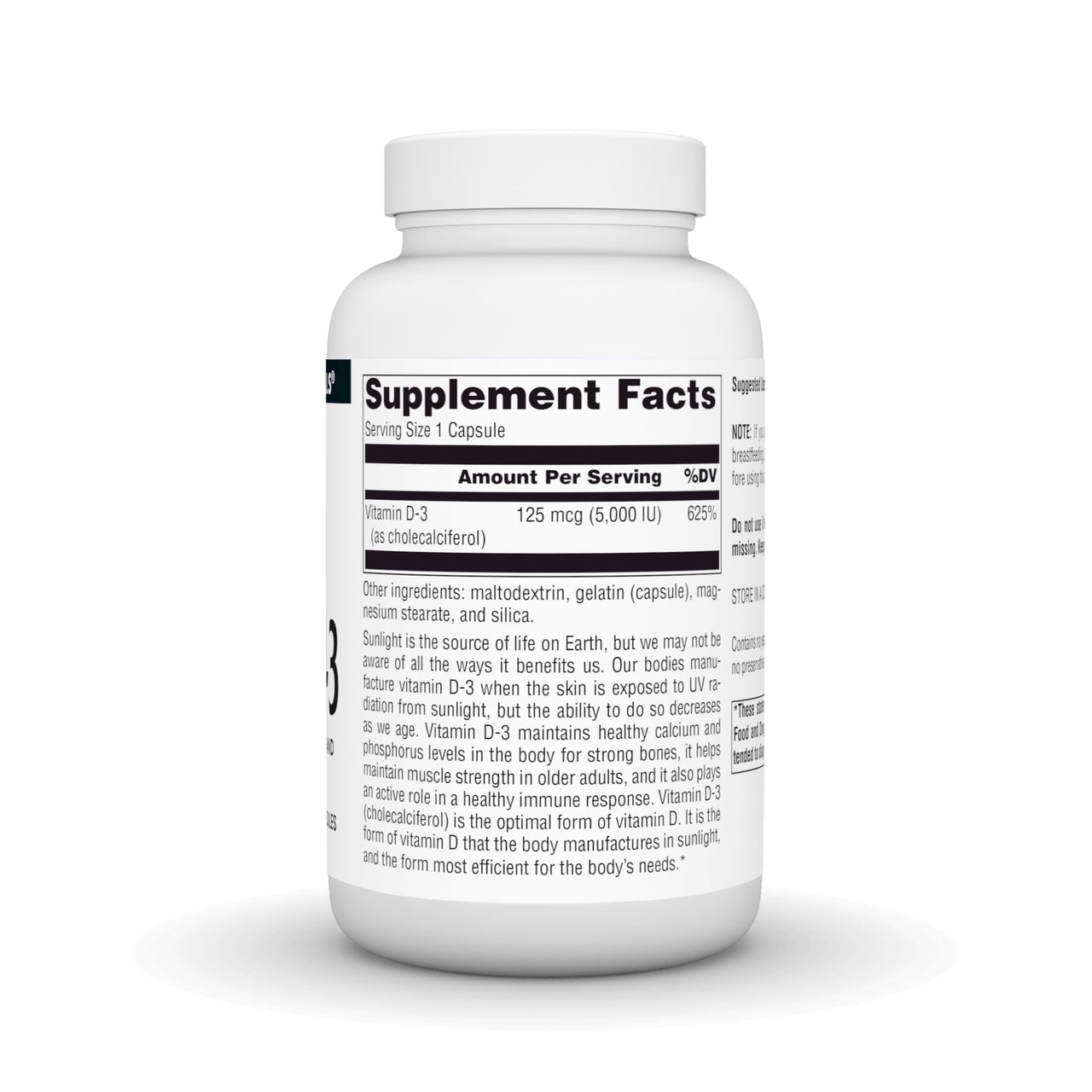 Source Naturals Vitamin D-3 5000 iu Supports Bone & Immune Health - 240 Capsules