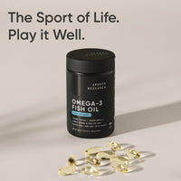 Thumbnail for Sports Research® Omega-3 Fish Oil 1250 - Triple Strength Fish Oil Supplement from Wild Alaska Pollock - MSC Certified Sustainable · Non-GMO · Soy Free - 90 Softgel Capsules