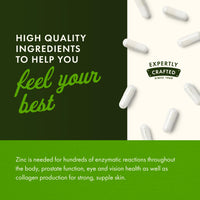 Thumbnail for Swanson Zinc Picolinate - Mineral Supplement Promoting Prostate Health, Vision Health, & Immune Support - Body Preferred Form of Chelated Zinc - (60 Capsules, 22mg Each)