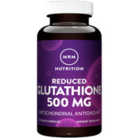 Thumbnail for MRM Nutrition Reduced Glutathione Capsules - For Women & Men - Potent Antioxidant Support for Liver Health & Cellular Protection, 500mg Supplement, Gluten‑Free, Non‑GMO, Vegan - 60 Servings