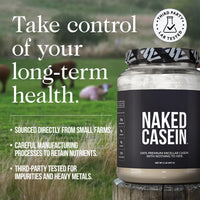 Thumbnail for NAKED Casein - Vanilla Micellar Casein Protein - 5 Pound Bulk, NSF Certified, GMO-Free, Gluten-Free, Soy-Free, Preservative-Free - Stimulate Muscle Growth - Enhance Recovery - 61 Servings