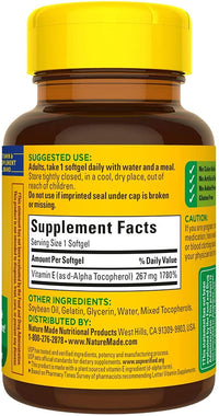 Thumbnail for Nature Made Vitamin E 400 I.U. Softgels 100 ea (Pack of 2)