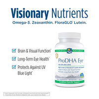 Thumbnail for Nordic Naturals ProDHA Eye - Fish Oil, 360 mg EPA, 845 mg DHA, 20 mg FloraGLO Lutein, 4 mg Zeaxanthin, Support for Neurological Function and Long-Term Eye Health*, 60 Soft Gels