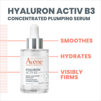 Thumbnail for Avène Hyaluron ACTIV B3 Concentrated Plumping Serum, Light-weight hydrating serum, powered by Niacinamide + Pure Hyaluronic Acid, Firms & Plumps the skin for a healthy complexion 1 oz