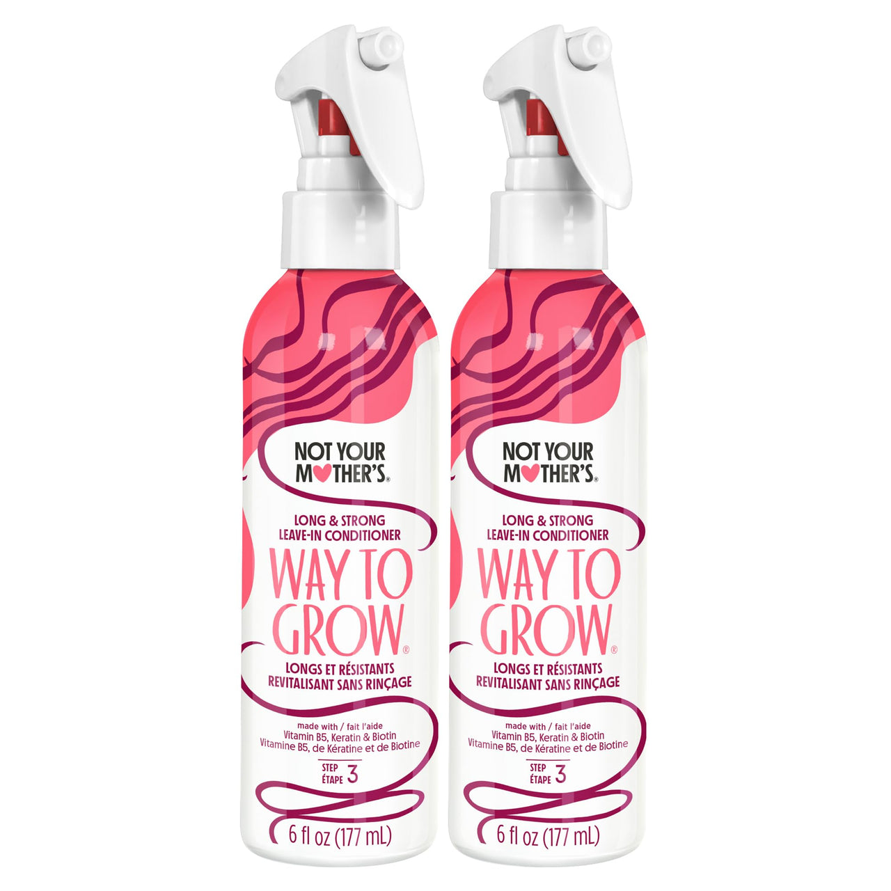 Not Your Mother's Way to Grow Leave-In Conditioner, pack of 2, 6.0 Fl Oz each