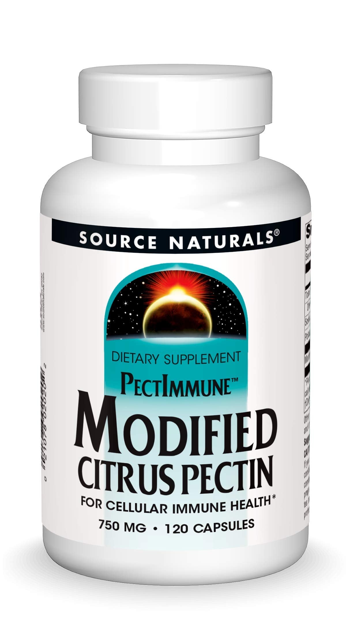 Source Naturals PectImmune, Modified Citrus Pectin, For Cellular Immune Health*, 750 mg - 120 Capsules