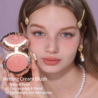 Thumbnail for Flower Knows Little Angel Cream Blush,Warm Pink Hydrating Blush for Cheeks,Buildable & Blendable Dewy Face Makeup,Soft Long-Lasting Cute Make Up for Women & Girls,0.21 Oz(03 Paradise Poet)