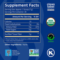 Thumbnail for Tomorrow's Nutrition, Sunfiber, Prebiotic Fiber Supplement for Digestive Health, Low FODMAP, Gluten-Free, Unflavored, 30 Servings