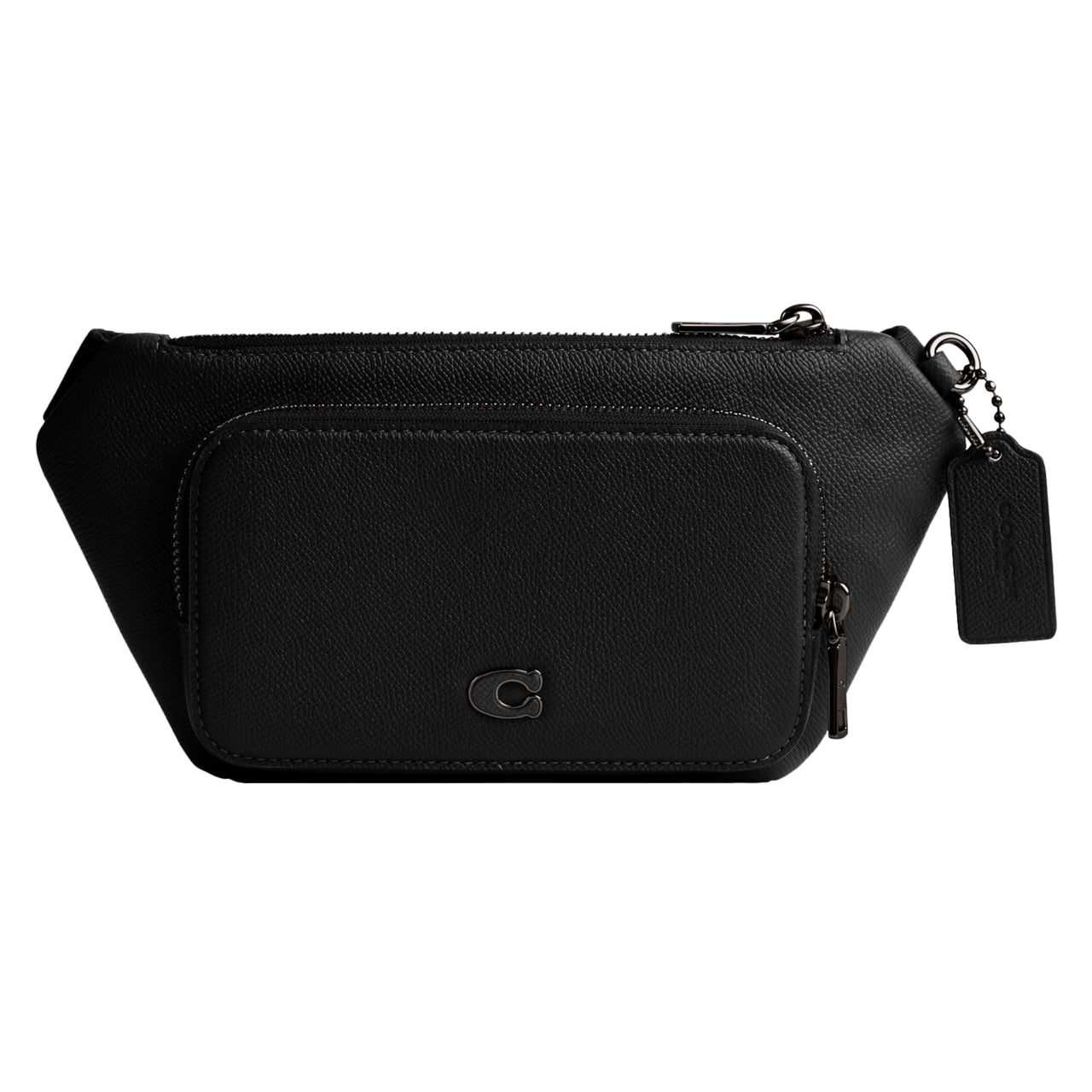 COACH Belt Bag in Cross Grain Leather Black One Size