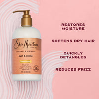 Thumbnail for SheaMoisture Curl & Shine Conditioner Coconut & Hibiscus, for Thick, Curly Hair to Moisturize & Soften, 13 oz