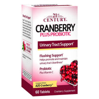 Thumbnail for 21st Century Cranberry Plus Probiotic - 60 Tablets, Pack of 4