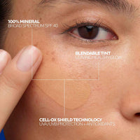 Thumbnail for La Roche-Posay Anthelios Tinted Sunscreen SPF 40, Broad Spectrum SPF + Antioxidants, Titanium Dioxide & Zinc Oxide Sunscreen, 4 Flexible Shades With No White Cast, Oil Free & Oxybenzone Free