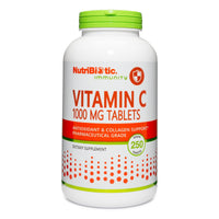 Thumbnail for NutriBiotic - Vitamin C 1000 Mg, 250 Count Tablets | Essential Immune & Antioxidant Collagen Support Supplement | Pharmaceutical Grade L-Ascorbic Acid | Vegan, Non-GMO & Gluten Free