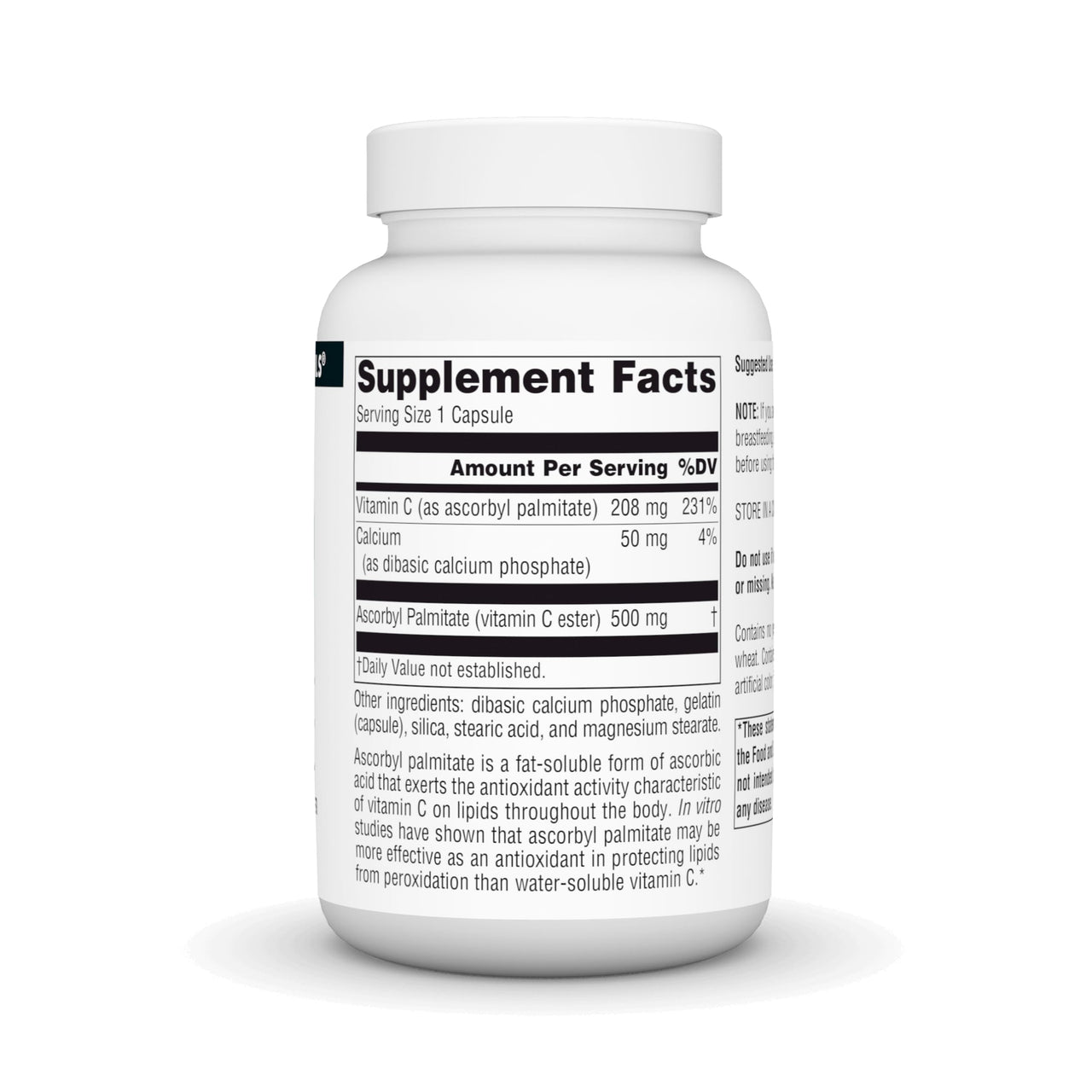 Source Naturals Ascorbyl Palmitate 500mg, 90 Capsules