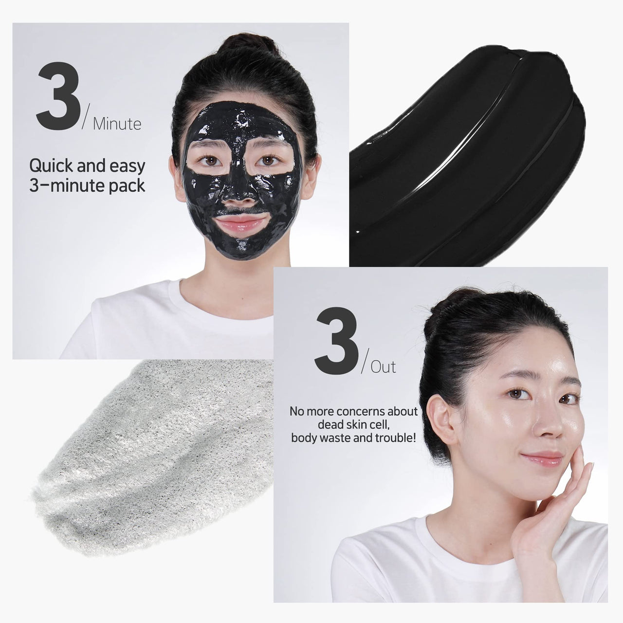 SOME BY MI Charcoal BHA Pore Clay Bubble Mask – 4.23oz, 120g – Korean Exfoliating Face Wash & Bubble Face Mask – Salicylic Acid Cleanser for Sebum and Pore Care with Natural BHA – Korean Skin Care