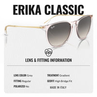 Thumbnail for Ray-Ban RB4171 ERIKA CLASSIC Phantos Shaped Non-Polarized Sunglasses for Women – Includes Official RAYBAN Eyewear Kit – Ideal Formal & Casual Wear Sunglasses – Grey Lens